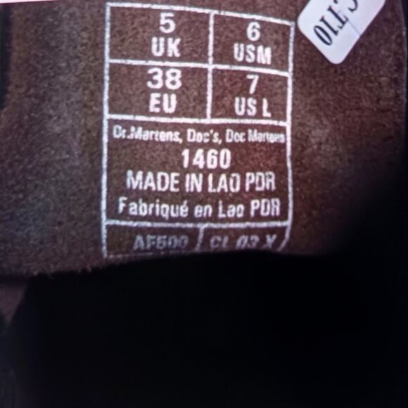 Dr. Martens NWOT 1460 Smooth Eggplant/Black Cherry Size 7L/6M S3031 - Picture 11 of 12